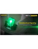 Luz Táctica de Señalización LED NU07 LE 5 colores 50 horas Autonomía Recargable USB-C IP66