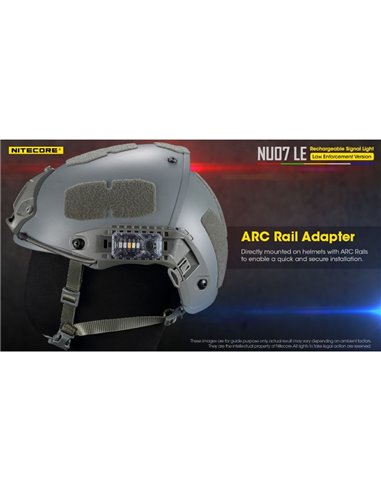 Signal lumineux LED tactique NU07 LE 5 couleurs 50 heures Autonomie rechargeable USB-C IP66