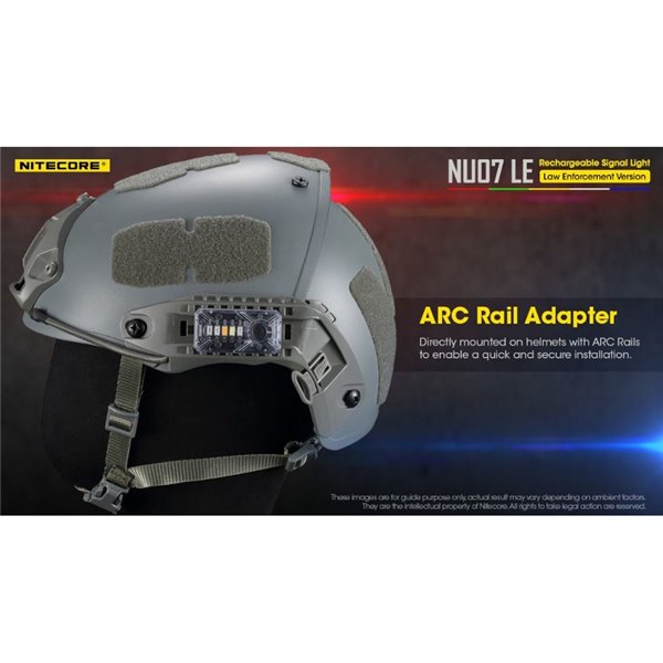 Signal lumineux LED tactique NU07 LE 5 couleurs 50 heures Autonomie rechargeable USB-C IP66