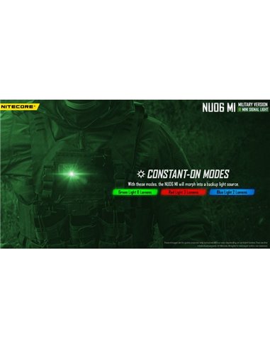 Luz de sinalização LED NU06 MI 3 cores 75 horas de autonomia recarregável USB-C