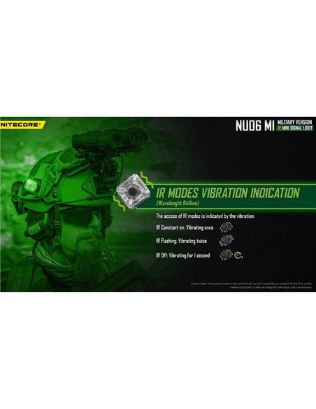 Luz de sinalização LED NU06 MI 3 cores 75 horas de autonomia recarregável USB-C