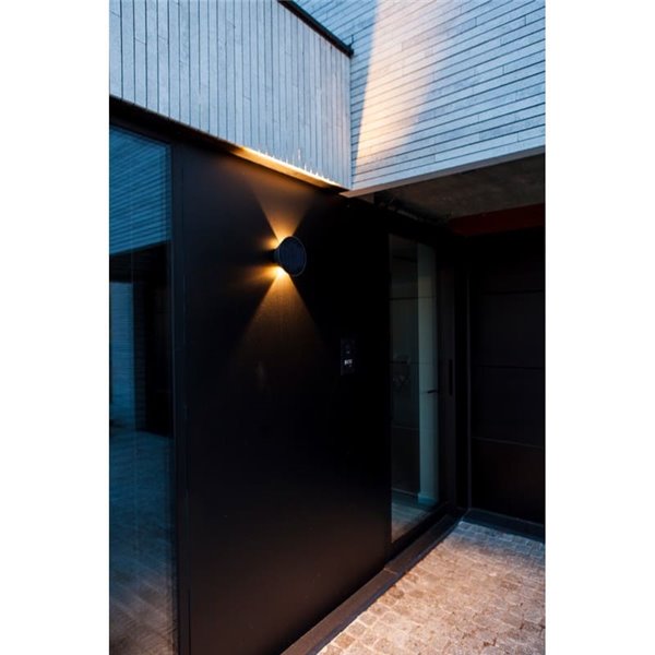 Aplique de pared LED exterior con panel solar frontal BELKA, con luz arriba y abajo, 9W 280Lm, 3000K