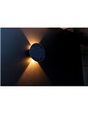 Aplique LED para exterior com painel solar frontal BELKA, com luz ascendente e descendente, 9W 280Lm, 3000K