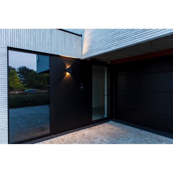 Aplique LED para exterior com painel solar frontal BELKA, com luz ascendente e descendente, 9W 280Lm, 3000K