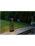 Baliza LED solar con estaca al suelo SPIDO, de diseño elegante negro, 10,5W, 900Lm, 3000K