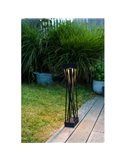 Baliza LED solar con estaca al suelo SPIDO, de diseño elegante negro, 10,5W, 900Lm, 3000K