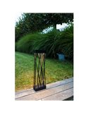 Baliza LED solar con estaca al suelo SPIDO, de diseño elegante negro, 10,5W, 900Lm, 3000K
