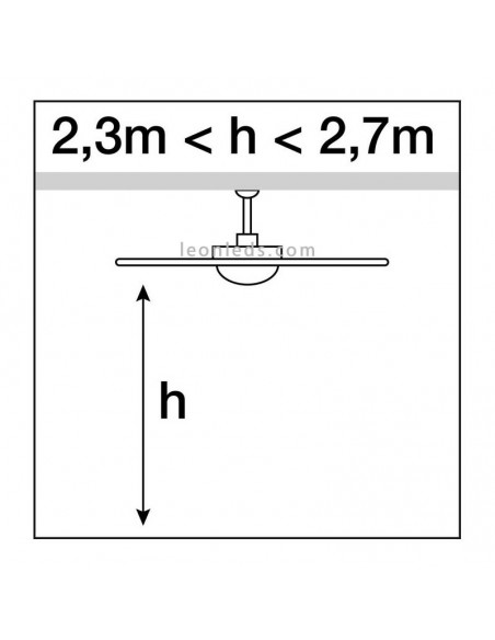 Ventilateur de Plafond Fujil Ø120 CM Blanc Sans Lumière par Exo Lighting 638A-VX60B-01 | leonleds