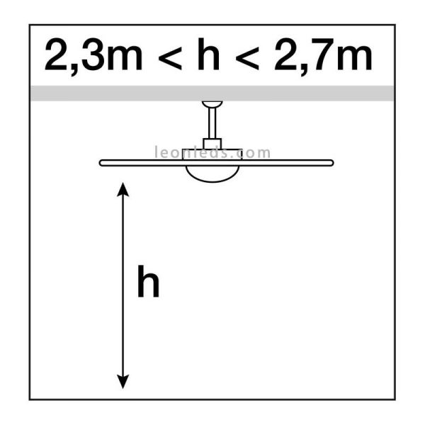Ventilaor de Techo Fujil Ø120 CM Blanco Sin Luz de Exo Lighting 638A-VX60B-01 | LeonLeds
