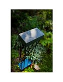 Baliza LED solar con estaca al suelo SPIDO, de diseño elegante negro, 10,5W, 900Lm, 3000K