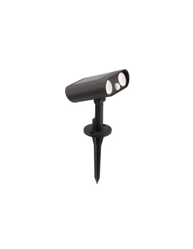 Projetor de chão LED com painel solar BINGO, com detector de movimento 8,2W, 800Lm, 5000K