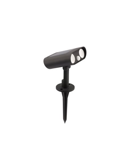 Projetor de chão LED com painel solar BINGO, com detector de movimento 8,2W, 800Lm, 5000K