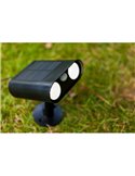 Proyector de suelo LED con panel solar BINGO, con detector de movimiento 8,2W, 800Lm, 5000K