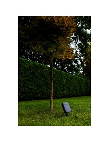 Proyector de suelo LED con panel solar BINGO, con detector de movimiento 8,2W, 800Lm, 5000K
