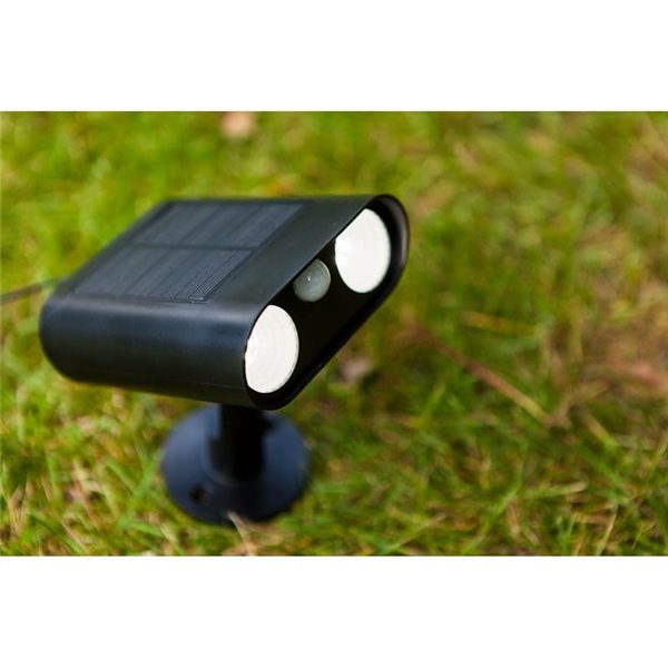 Proyector de suelo LED con panel solar BINGO, con detector de movimiento 8,2W, 800Lm, 5000K