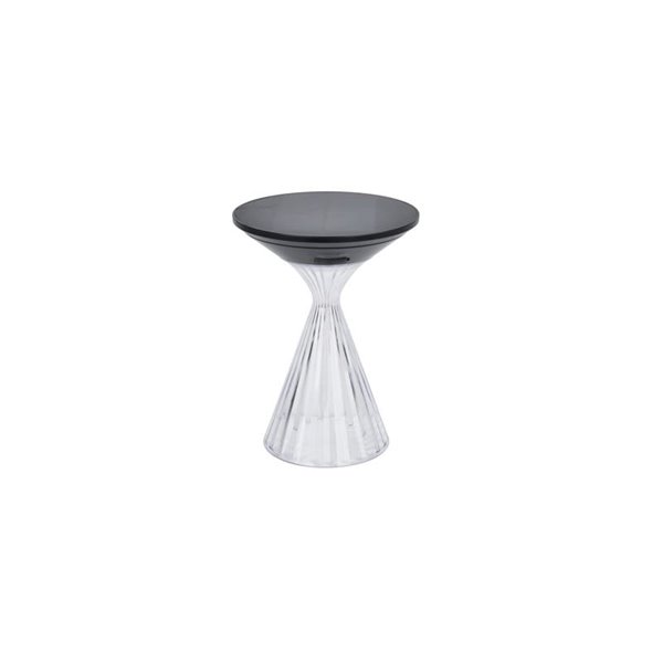 Luz LED portátil de mesa solar MIYI, diseño elegante en cristal con panel solar, 3,8W 300Lm, 3000K