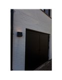 Aplique de pared LED exterior ALETA, con panel solar y sensor PIR, 12,6W 1100Lm, 3000K,gris oscuro