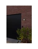 Aplique LED de pared doble con panel solar y sensor PIR, BARLO, 8,2W 950Lm, 4000K, gris oscuro
