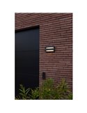 Aplique LED de pared doble con panel solar y sensor PIR, BARLO, 8,2W 950Lm, 4000K, gris oscuro