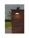 Aplique LED de pared AERO con panel solar y sensor de moviemiento, 8,6W 940Lm, 4000K, negro
