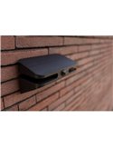Aplique LED de pared AERO con panel solar y sensor de moviemiento, 8,6W 940Lm, 4000K, negro