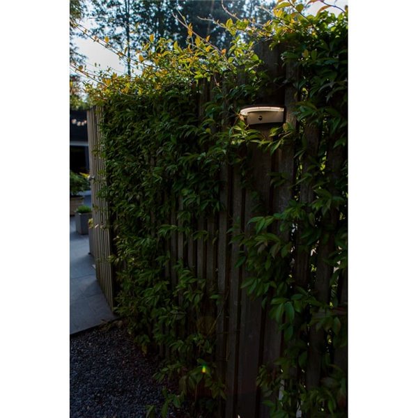 Aplique LED semicircular com sensor PIR, VYZOR, 7W 1000Lm, 4000K, cinza