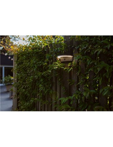 Aplique LED semicircular com sensor PIR, VYZOR, 7W 1000Lm, 4000K, cinza