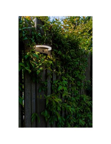 Aplique LED semicircular com sensor PIR, VYZOR, 7W 1000Lm, 4000K, cinza