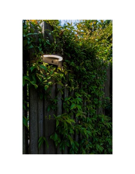 Applique murale LED semi-circulaire avec capteur PIR, VYZOR, 7W 1000Lm, 4000K, gris