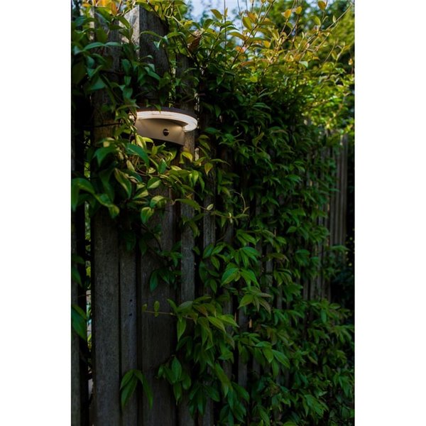 Applique murale LED semi-circulaire avec capteur PIR, VYZOR, 7W 1000Lm, 4000K, gris