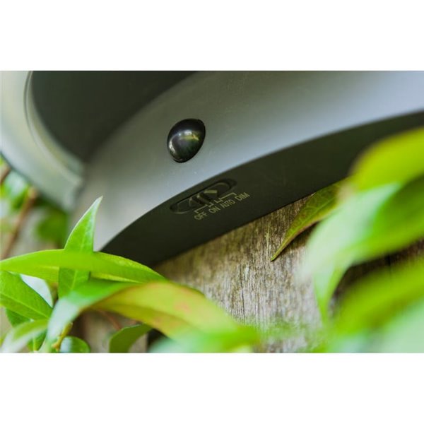 Aplique LED semicircular com sensor PIR, VYZOR, 7W 1000Lm, 4000K, cinza