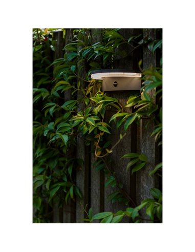 Applique murale LED semi-circulaire avec capteur PIR, VYZOR, 7W 1000Lm, 4000K, gris