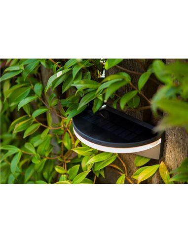 Applique murale LED semi-circulaire avec capteur PIR, VYZOR, 7W 1000Lm, 4000K, gris