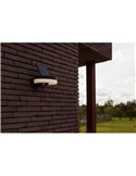Aplique LED con panel solar ajustable y sensor PIR RUNDA, 12W 1300Lm, 3000K