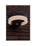 Aplique LED con panel solar ajustable y sensor PIR RUNDA, 12W 1300Lm, 3000K