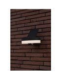 Aplique LED con panel solar ajustable y sensor PIR RUNDA, 12W 1300Lm, 3000K