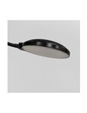 Lámpara de salón LED de metal negro con brazo lector, VINET 30+6W, 3000Lm, CCT 2700K/4000K/6500K, con mando a distancia imantado