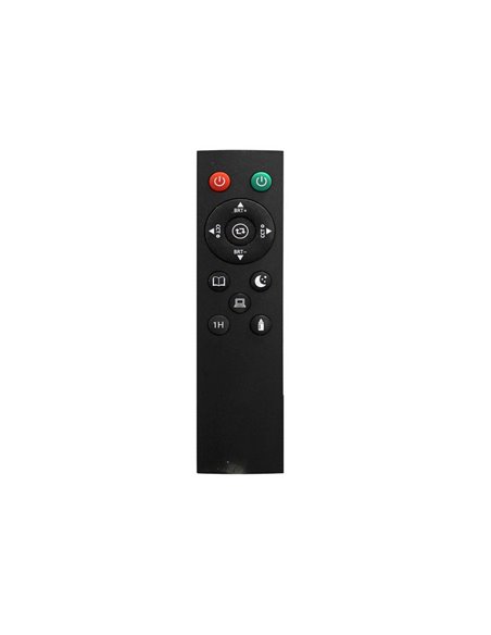 Lámpara de salón LED de metal negro con brazo lector, VINET 30+6W, 3000Lm, CCT 2700K/4000K/6500K, con mando a distancia imantado