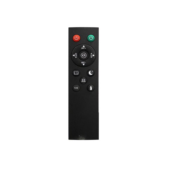 Lámpara de salón LED de metal negro con brazo lector, VINET 30+6W, 3000Lm, CCT 2700K/4000K/6500K, con mando a distancia imantado