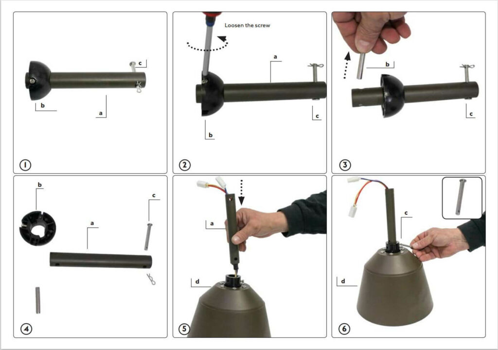 Montaje sujección ventilador