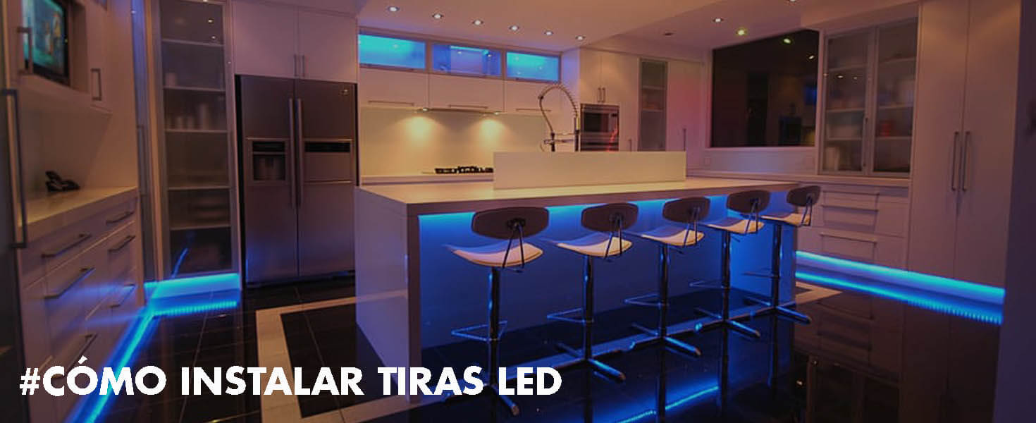 Cómo instalar regletas LED en la cocina?