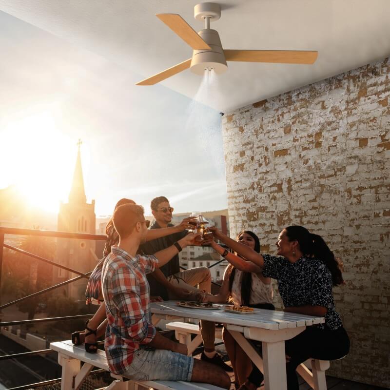 Ventilador de techo diseño redondo sin aspas bajo consumo Sulion