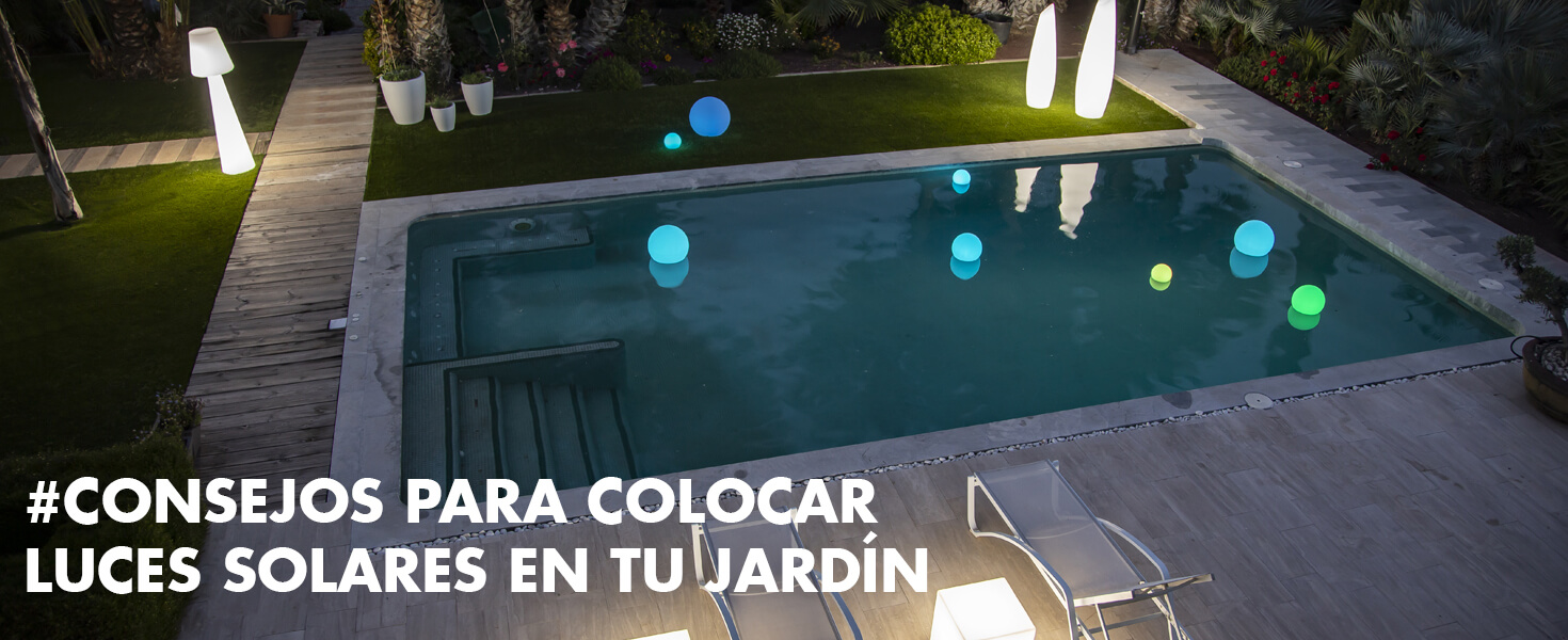 Cómo colocar iluminación LED en el jardín