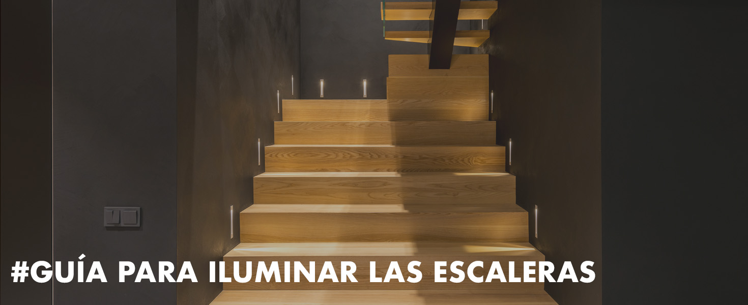 guía para iluminar escaleras