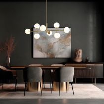 Goldene Deckenlampen